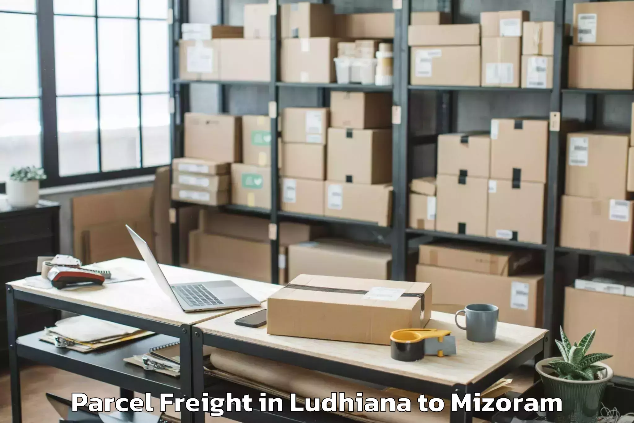 Book Ludhiana to Thenzawl Parcel Freight